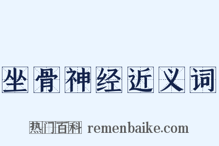 坐骨神经近义词是什么意思的图片